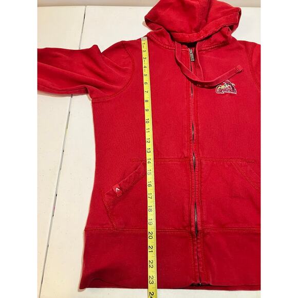 MLB St. Louis Cardinals Zip Hoodie Red Women’s Size M - Embroidered Logo - Picture 4 of 9